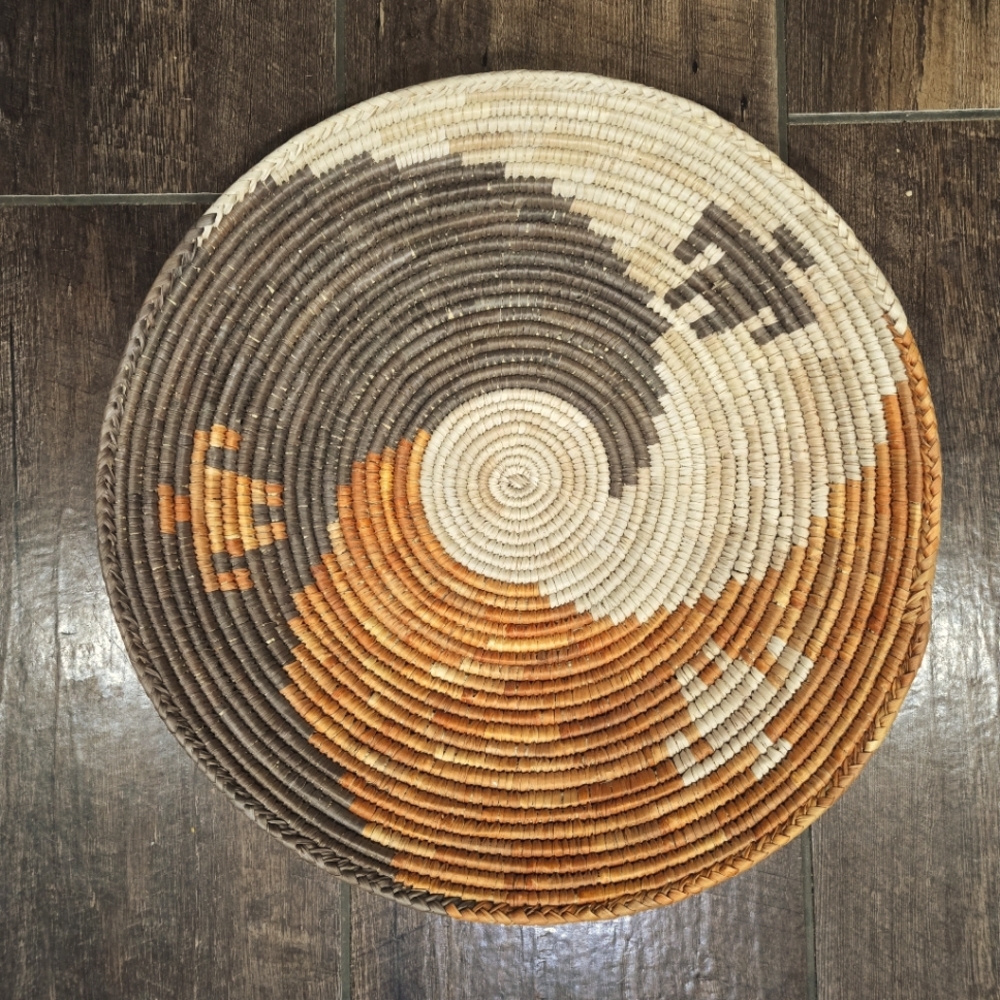 Southwestern Native Grass Woven Basket